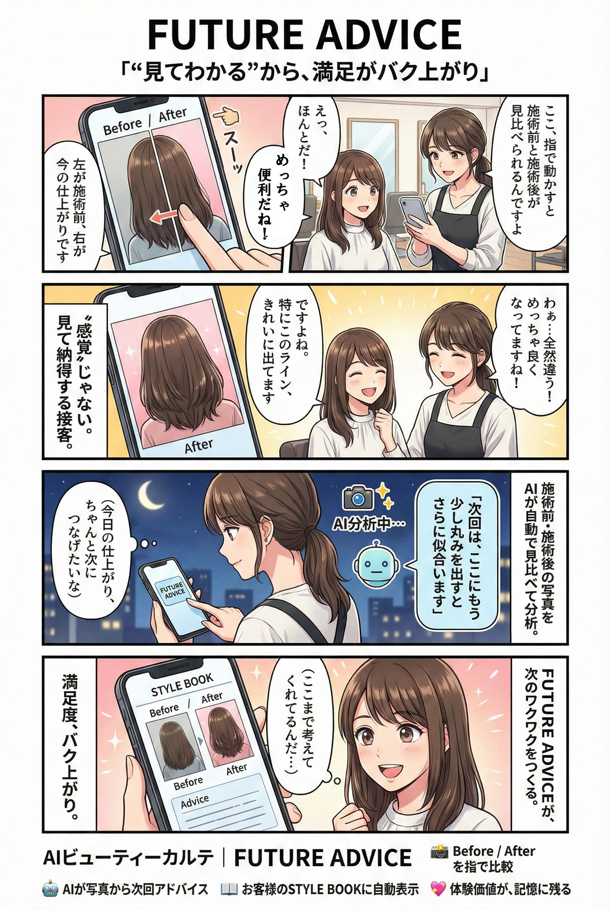 AIビューティーカルテで悩みが解決。音声でカルテ自動作成、施術写真をクラウド管理できる美容サロン向けシステム